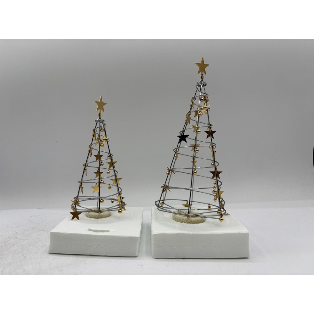 Department 56 2001 Vintage Snowbabies Starshine Trees 56.69192 Retired Set of 2